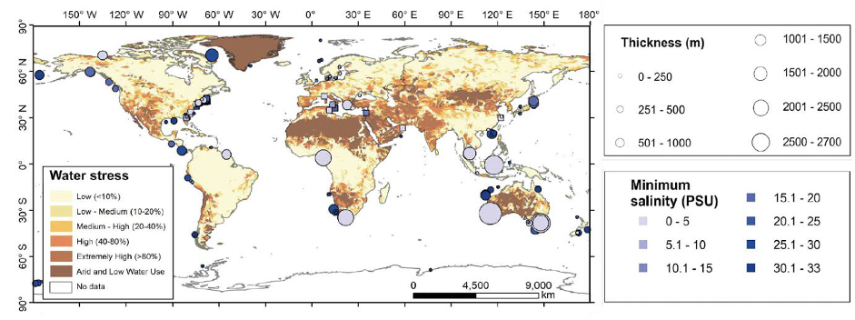 Global map of water stress1